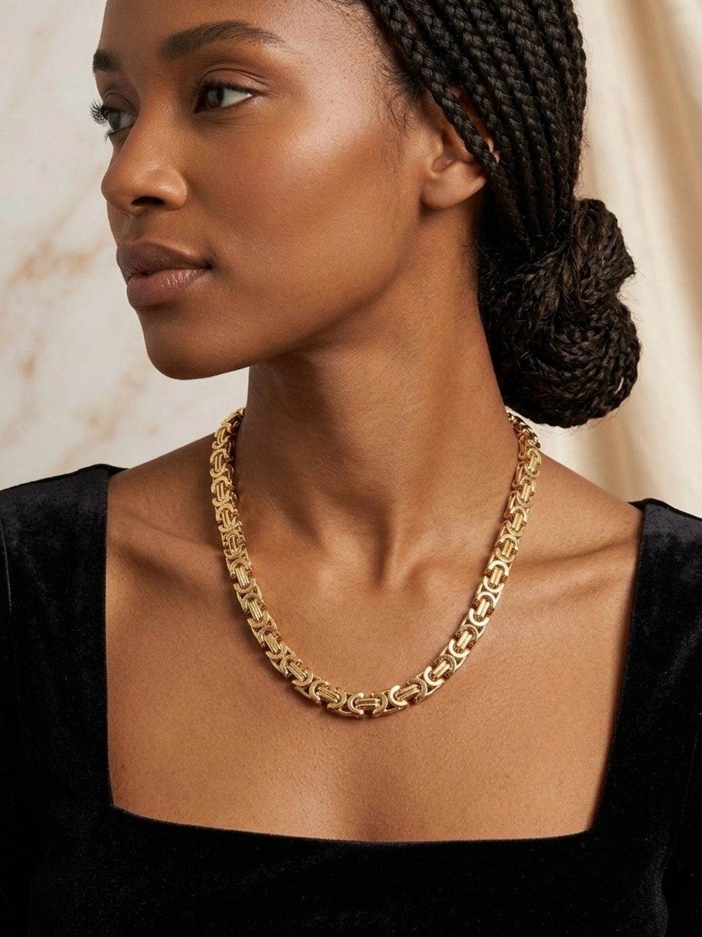79. Piper K Gold Link Chain Necklace